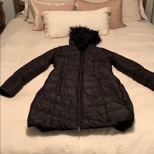 EXPANDABLE QUILTED PUFFER MATERNITY COAT